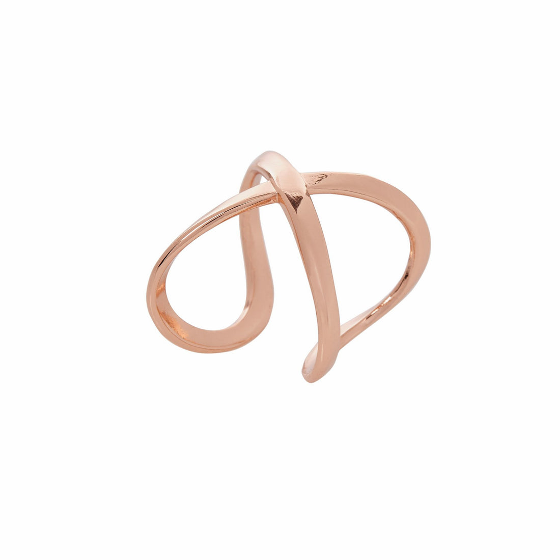 Infinity-ring rosé goud